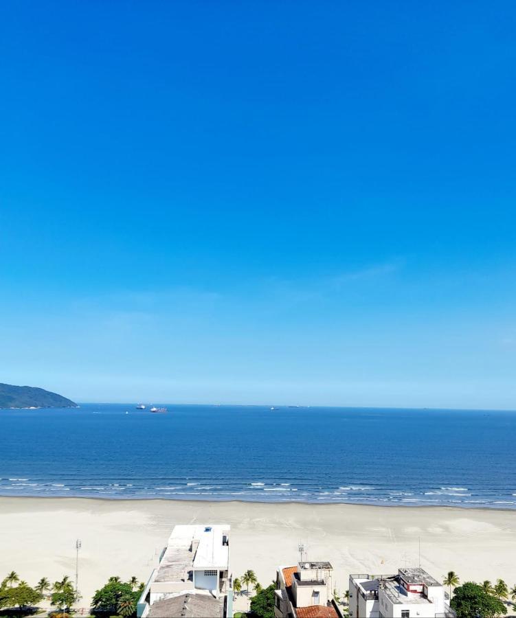 Apto Top Com Vista Pro Mar Em Condominio Completo Em Frente A Praia! サントス エクステリア 写真