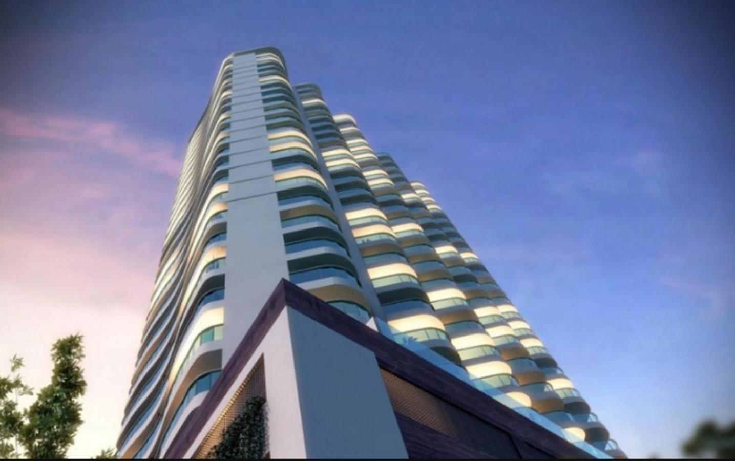 Apto Top Com Vista Pro Mar Em Condominio Completo Em Frente A Praia! サントス エクステリア 写真